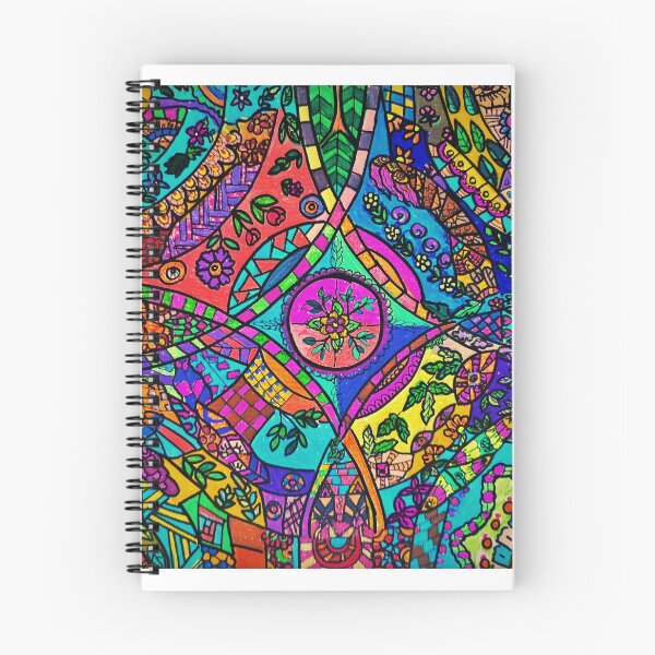 Item preview, Bloomverse - Psychedelic Stained Glass Mandala designed and sold by Selena.m.studio.