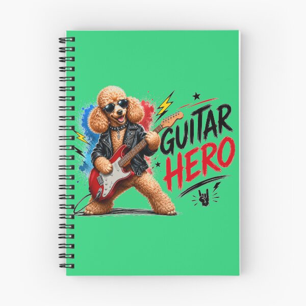 Item preview, Guitar Hero, Poodle Dog Playing on Electric Guitar designed and sold by Evelashop.