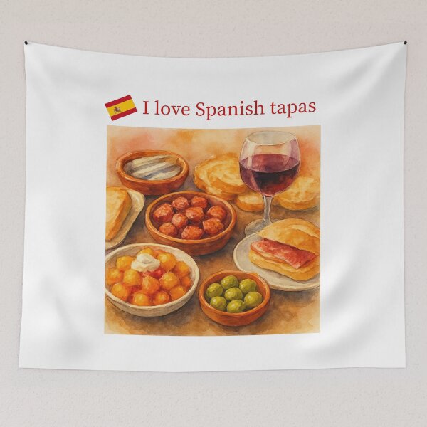 Item preview, Me encantan las tapas españolas. designed and sold by Caris Clothing.