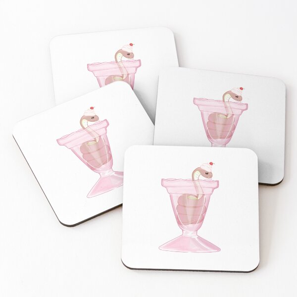 Item preview, Cute Pink Snake Ice Cream Sundae designed and sold by Spaced out studio.