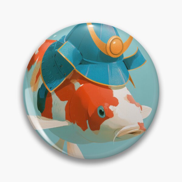 Item preview, Koi Carp, Warrior of the Water Wall Art designed and sold by MarkedArtPrints.