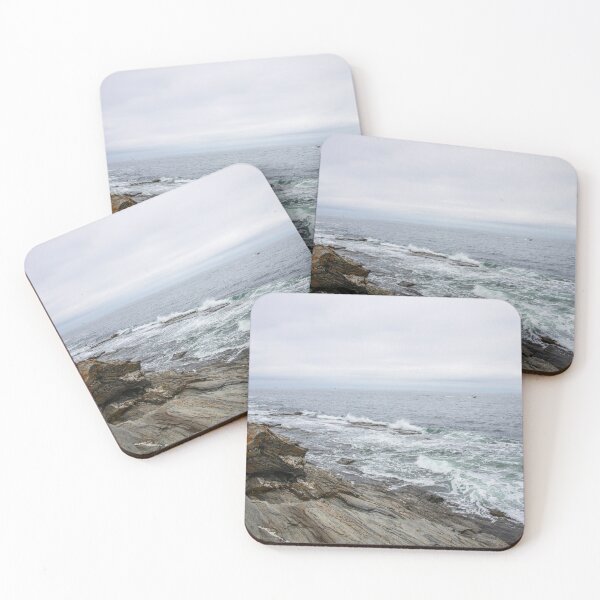 Item preview, Dragon Rock - Cape Elizabeth Maine - Rocky Coast and Crashing Waves designed and sold by Jen O'Steen.