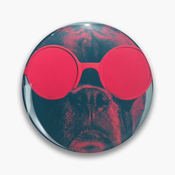 Item preview, Boxer, Pink Pop Portrait Wall Art designed and sold by MarkedArtPrints.