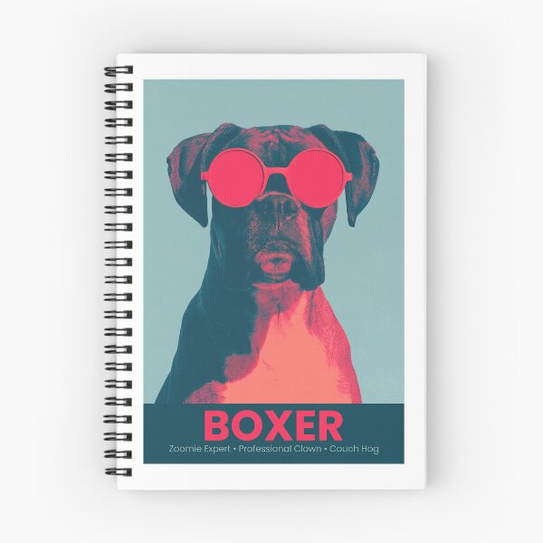 Item preview, Boxer, Pink Pop Portrait Wall Art designed and sold by MarkedArtPrints.