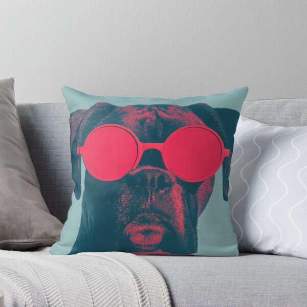 Item preview, Boxer, Pink Pop Portrait Wall Art designed and sold by MarkedArtPrints.