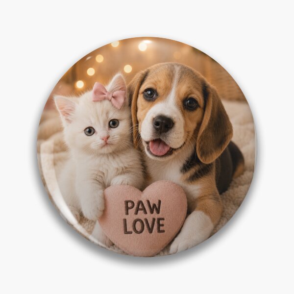 Item preview, Paw Love Puppy and Kitten Portrait designed and sold by BagFactoryUK.
