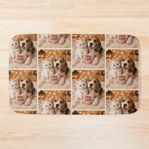 Item preview, Paw Love Puppy and Kitten Portrait designed and sold by BagFactoryUK.