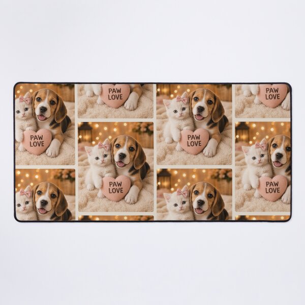 Item preview, Paw Love Puppy and Kitten Portrait designed and sold by BagFactoryUK.
