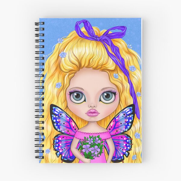 Item preview, Cute Blonde Flower Fairy with Butterfly Wings designed and sold by Skayana.