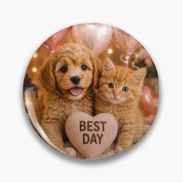 Item preview, Best Day Puppy and Kitten Friends designed and sold by BagFactoryUK.