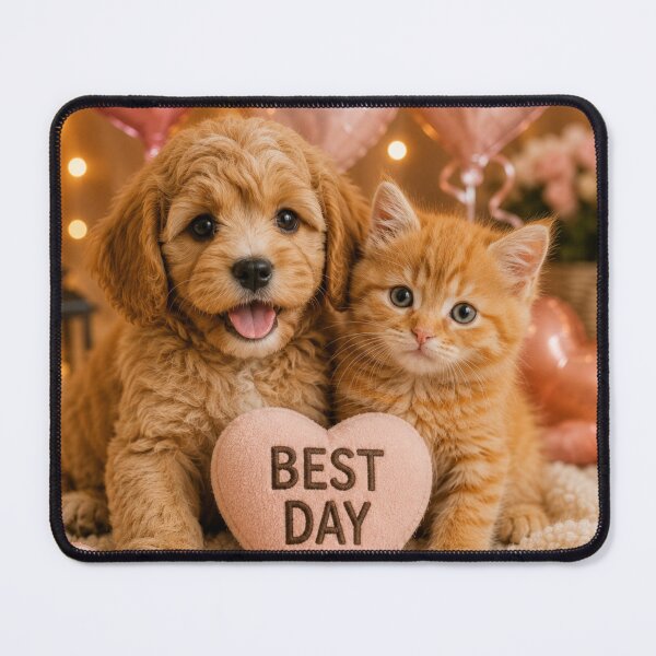 Item preview, Best Day Puppy and Kitten Friends designed and sold by BagFactoryUK.