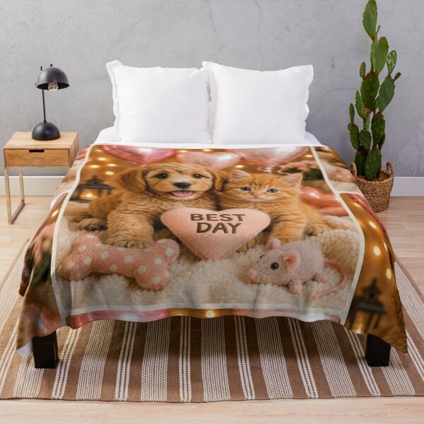 Artikelvorschau, Best Day Puppy and Kitten Friends entworfen und verkauft von BagFactoryUK.