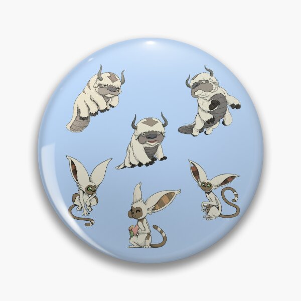 Item preview, Flying Sky Bison & Cute Lemur Fantasy Sticker designed and sold by PrincessLavinia.