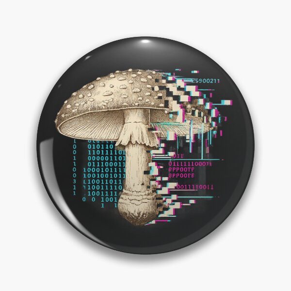 Item preview, Vintage Glitch Mushroom - Agaricus Corruptus Aesthetic designed and sold by Kodika01.