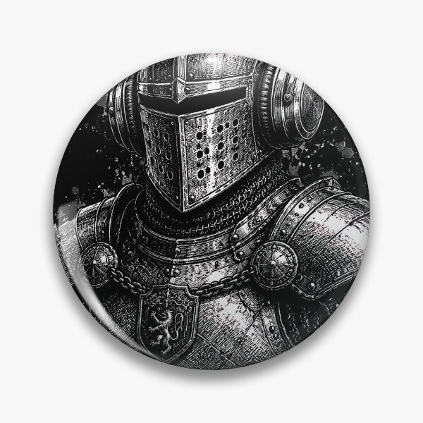 Item preview, Medieval Knight Wearing Headphones Portrait designed and sold by JasKei-Designs.