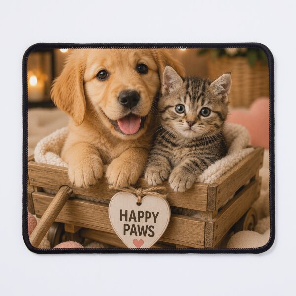 Item preview, Happy Paws Puppy and Kitten Friends designed and sold by BagFactoryUK.
