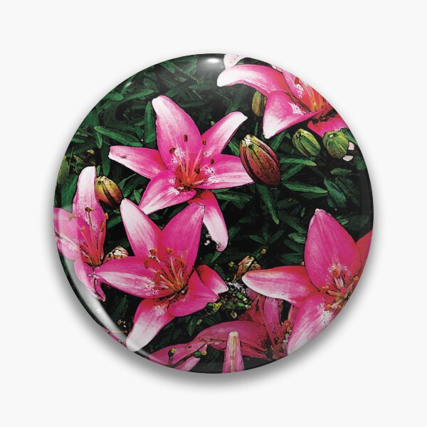 Item preview, Lovely Pink Lilies in Full Bloom Water Color designed and sold by Here's To Endless Possibilities.