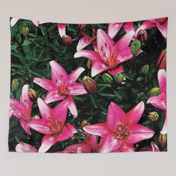 Item preview, Lovely Pink Lilies in Full Bloom Water Color designed and sold by Here's To Endless Possibilities.