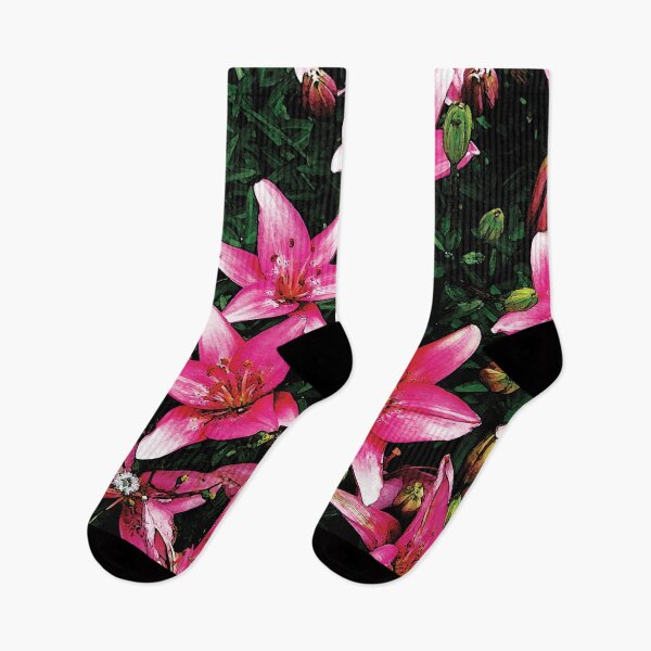 Item preview, Lovely Pink Lilies in Full Bloom Water Color designed and sold by Here's To Endless Possibilities.