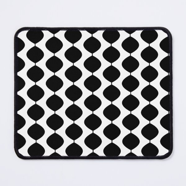 Item preview, Midcentury Modern Retro 60s Waves Pattern (Black) designed and sold by Makanahele.