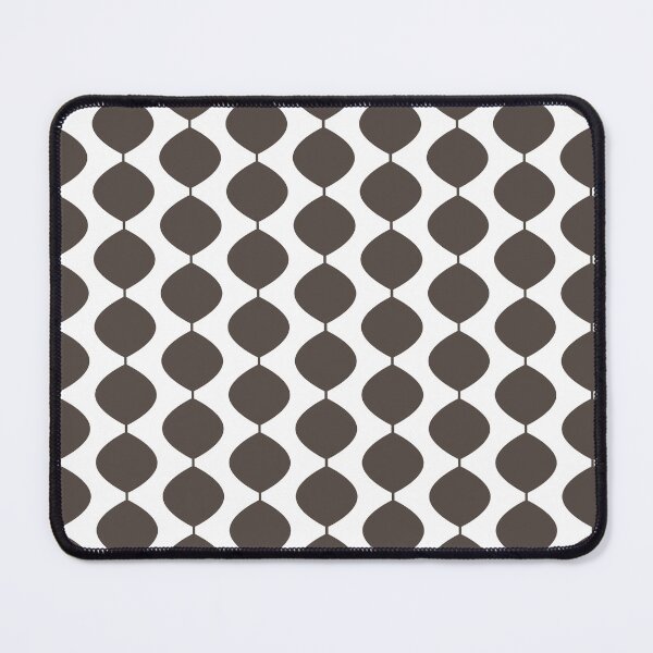 Item preview, Mid Century Modern Retro 60s Waves Pattern (Dark Cool Brown) designed and sold by Makanahele.