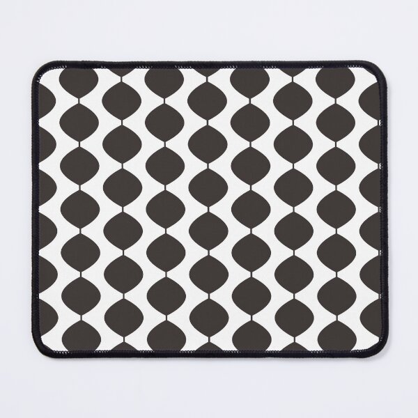 Item preview, Mid Century Modern Retro 60s Waves Pattern (Darker Cool Brown) designed and sold by Makanahele.
