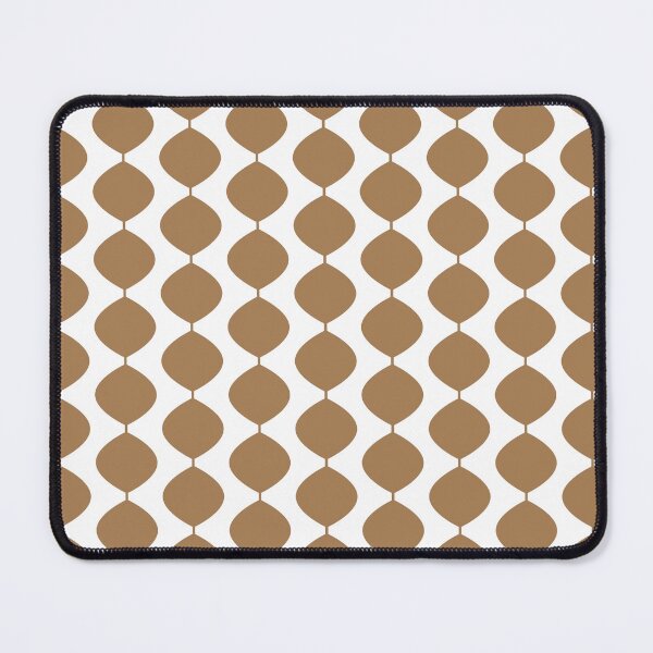 Item preview, Mid Century Modern Retro 60s Waves Pattern (Light Warm Brown) designed and sold by Makanahele.