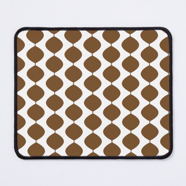 Item preview, Mid Century Modern Retro 60s Waves Pattern (Dark Warm Brown) designed and sold by Makanahele.