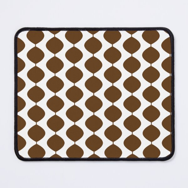 Item preview, Mid Century Modern Retro 60s Waves Pattern (Darker Warm Brown) designed and sold by Makanahele.