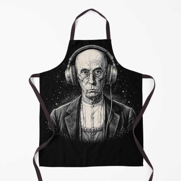 Item preview, American Gothic Farmer Wearing Headphones designed and sold by JasKei-Designs.