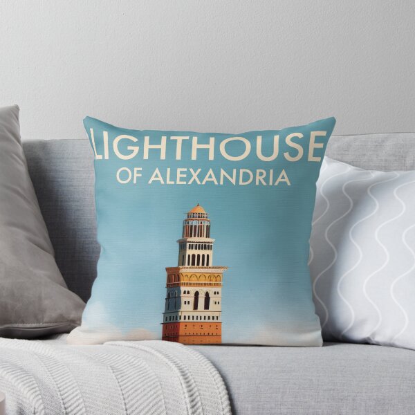 Item preview, Lighthouse of Alexandria, Ancient Beacon Wall Art designed and sold by MarkedArtPrints.