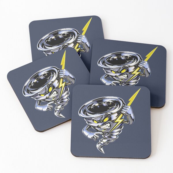 Item preview, The Fury of the Steel Storm Mascot Tornado Chrome & Lightning designed and sold by RAYBIL.