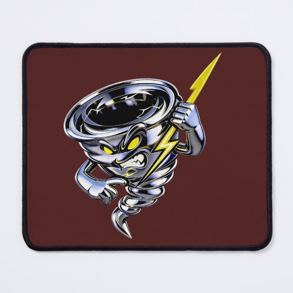 Item preview, The Fury of the Steel Storm Mascot Tornado Chrome & Lightning designed and sold by RAYBIL.
