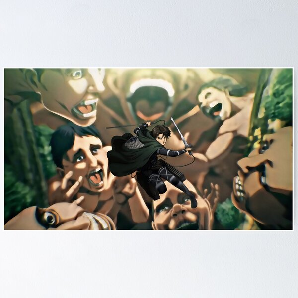 Item preview, Levi contra los Titanes designed and sold by PosterFuel.