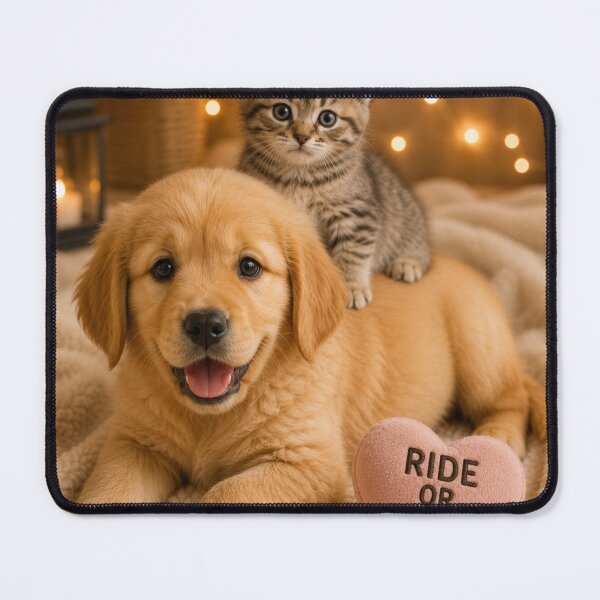 Item preview, Ride or Paw Puppy and Kitten Friends designed and sold by BagFactoryUK.