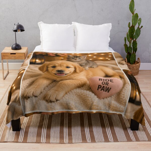 Artikelvorschau, Ride or Paw Puppy and Kitten Friends entworfen und verkauft von BagFactoryUK.
