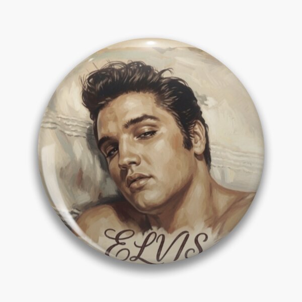 Item preview, Elvis Presley - Vintage Painted Portrait Retro Wall Art designed and sold by ElvisVintagePosters.