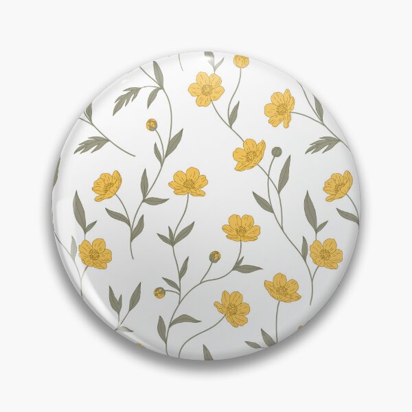 Item preview, Yellow Wildflower Seamless Pattern Print designed and sold by NuvoraNest.