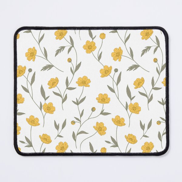 Item preview, Yellow Wildflower Seamless Pattern Print designed and sold by NuvoraNest.