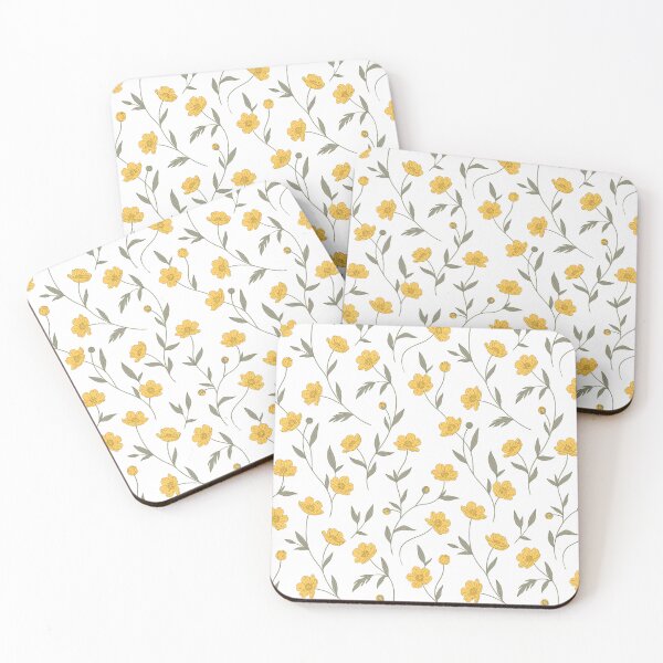 Item preview, Yellow Wildflower Seamless Pattern Print designed and sold by NuvoraNest.