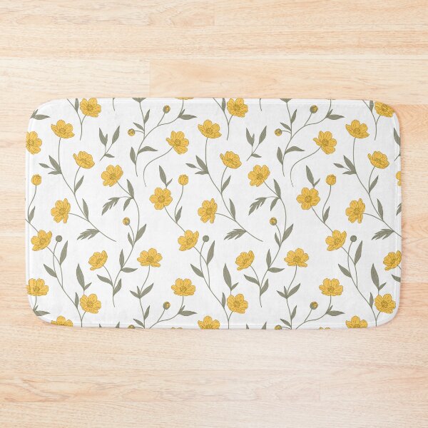 Item preview, Yellow Wildflower Seamless Pattern Print designed and sold by NuvoraNest.