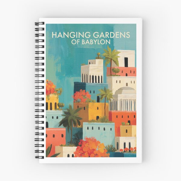 Item preview, Hanging Gardens of Babylon, Terraced Oasis Wall Art designed and sold by MarkedArtPrints.