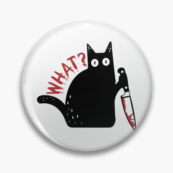 Item preview, Funny Black Cat with Knife T-Shirt | Dark Humor Meme Cat Graphic Tee designed and sold by Ahmed-G-Designs.