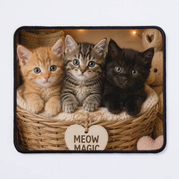 Item preview, Meow Magic Three Cute Kittens designed and sold by BagFactoryUK.