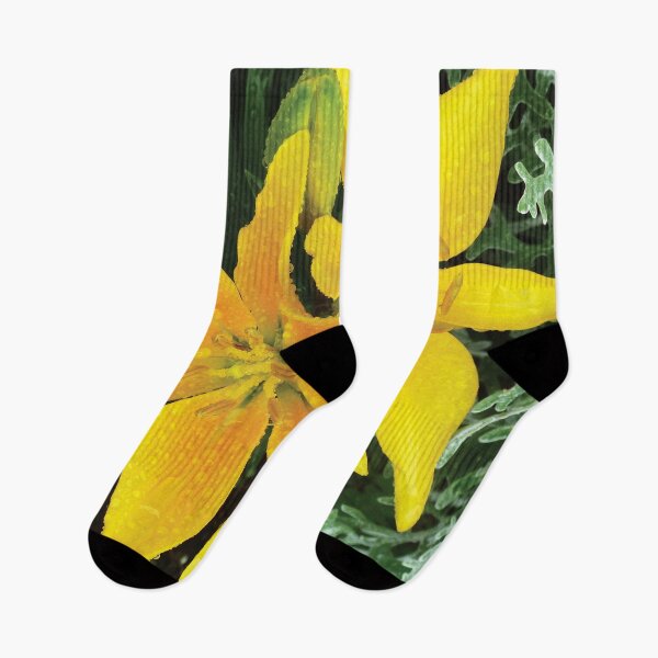 Item preview, Beautiful Bloom Yellow Spring Lilies in the Rain Photo designed and sold by Here's To Endless Possibilities.