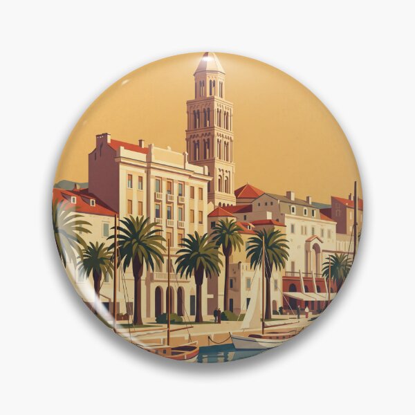 Item preview, Split Croatia Vintage Travel Poster designed and sold by Bomax121.