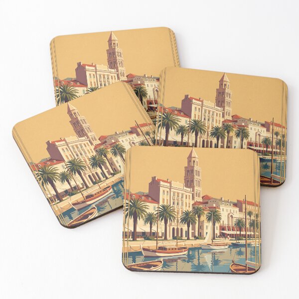 Item preview, Split Croatia Vintage Travel Poster designed and sold by Bomax121.