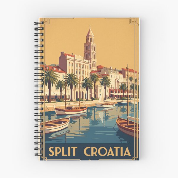 Item preview, Split Croatia Vintage Travel Poster designed and sold by Bomax121.