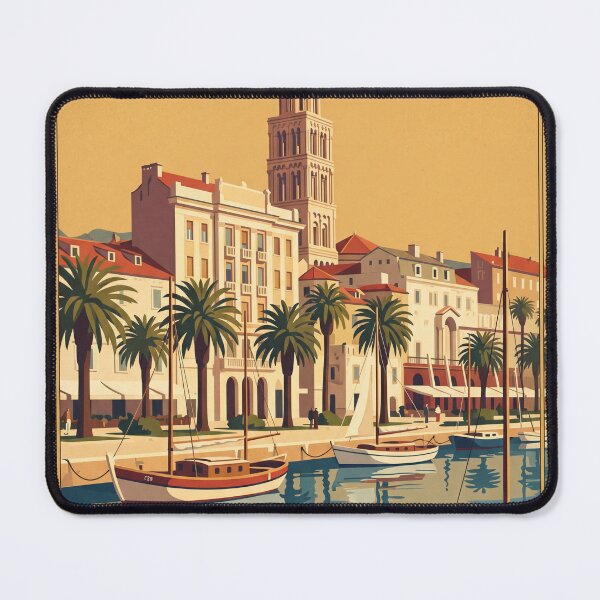 Item preview, Split Croatia Vintage Travel Poster designed and sold by Bomax121.