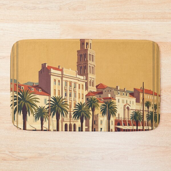 Item preview, Split Croatia Vintage Travel Poster designed and sold by Bomax121.